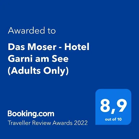 Hotel Das Moser - Hotel Garni Am See (Adults Only) 4*